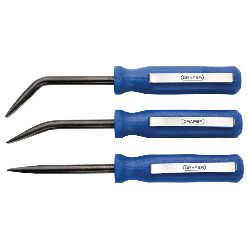 Draper Mini Pry Bar Set, 125mm, Blue (3 Piece) Draper - Town Tools