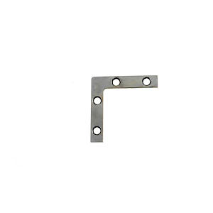Era Zinc Plated Flat Corner Plate 3"