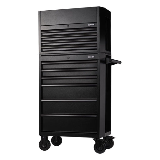 Draper Bunker 10 Drawer Combined Roller Cabinet and Tool Chest, 26", Black Draper - Town Tools