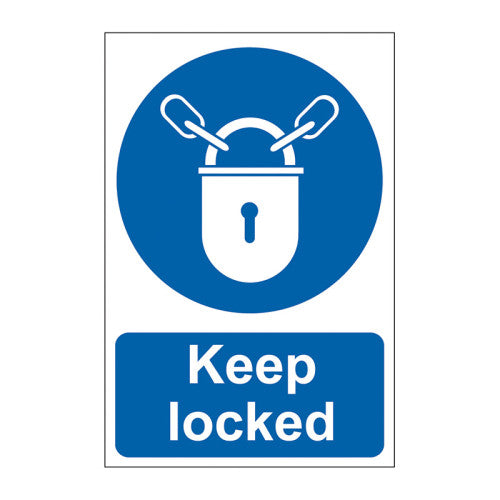 Keep locked - Self Adhesive PP (200 x 300mm)