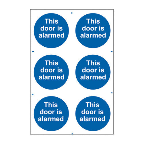 This door is alarmed - Self Adhesive PP (200 x 300mm)