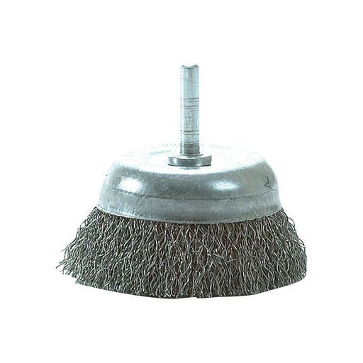 Lessmann DIY Cup Brush with Shank 75mm, 0.35 Steel Wire Lessmann - RockBottom Northampton
