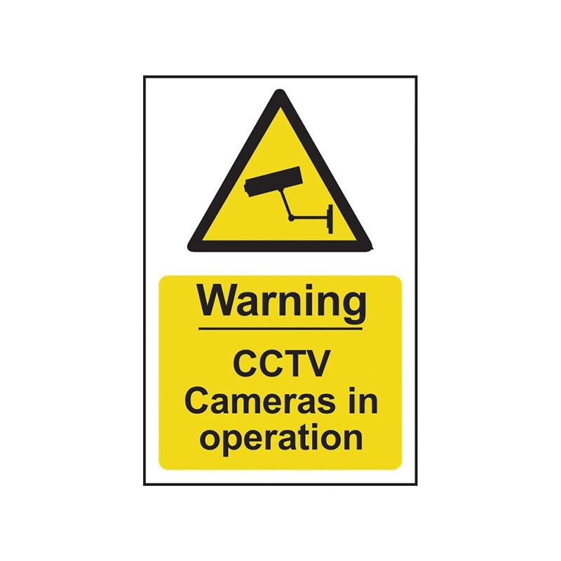 Scan Warning CCTV Cameras in Operation - PVC Sign 200 x 300mm Scan - RockBottom Nothampton