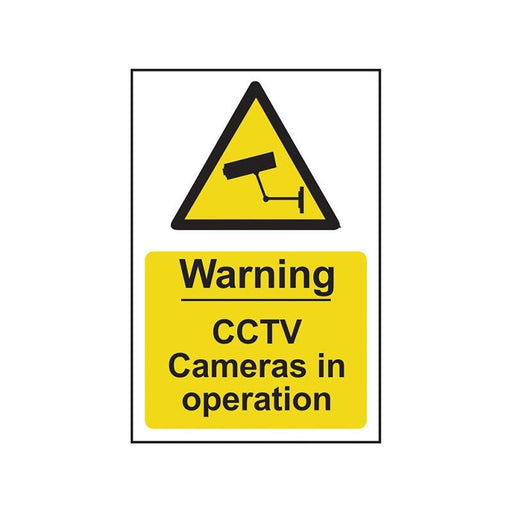 Scan Warning CCTV Cameras in Operation - PVC Sign 200 x 300mm Scan - RockBottom Nothampton