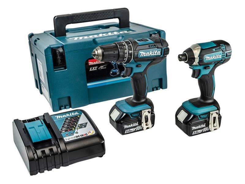 Makita DLX2131TJ Twin Pack 18V 2 x 5.0Ah Li-ion Makita - NorthantsTrade Northampton 