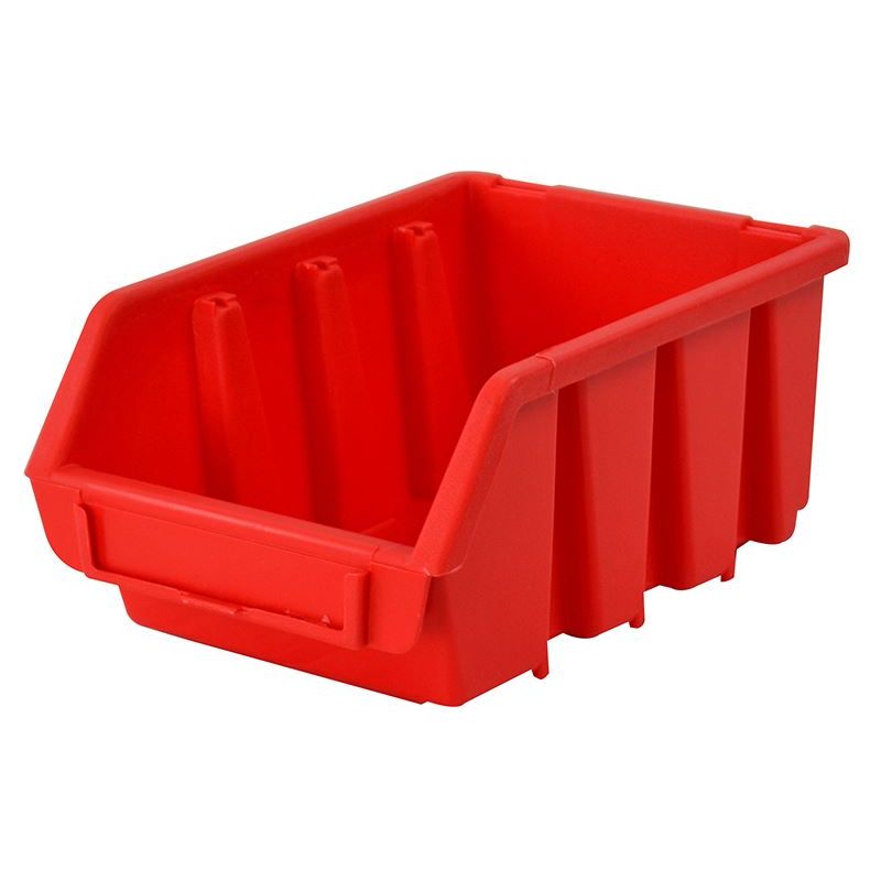 Faithfull Interlocking Storage Bin Size 2 Red 116 x 161 x 75mm Faithfull - RockBottom Northampton