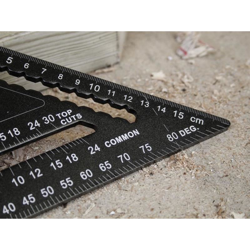 Faithfull Prestige Quick Square Black Aluminium 178mm (7in) Faithfull - RockBottom Northampton