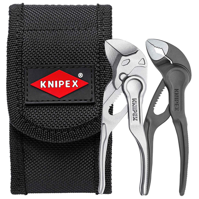 Draper 04237 KNIPEX 00 20 72 V04 XS Mini Pliers Set in Belt Pouch, 2 Part