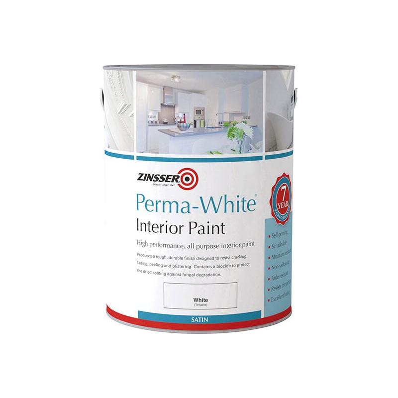 Zinsser Perma-White® Interior Paint Satin 1 litre Zinsser - RockBottom Northampton