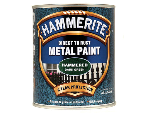 Hammerite Direct To Metal Hammered Dark Green 750ml