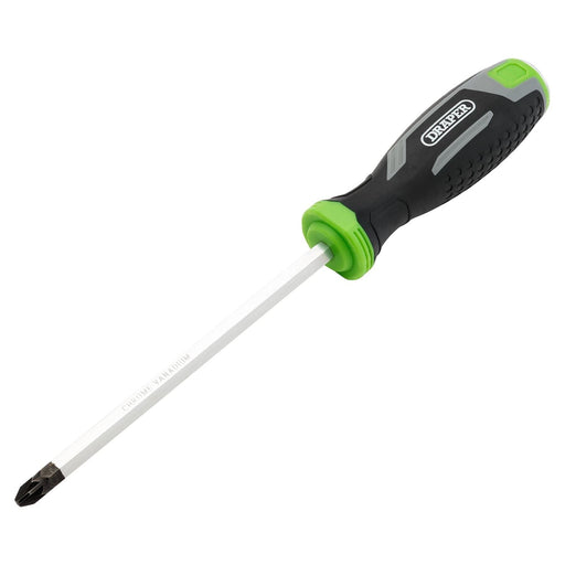 Draper Pound Thru Pozi Soft Grip Screwdriver, PZ3 x 150mm Draper - Town Tools