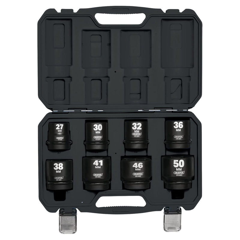 Draper Draper HI-TORQ Metric Impact Socket Set, 1" Sq. Dr. (8 Piece) Draper - Town Tools