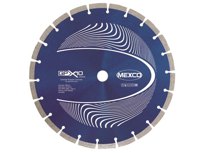 MEXCO - GPX10 Concrete Diamond Blade 300 x 22.23mm