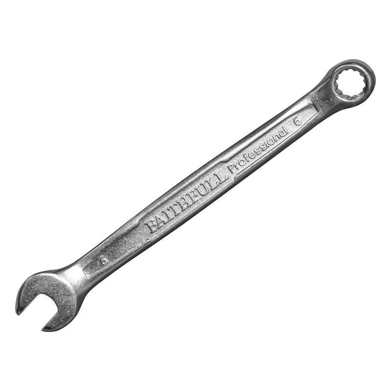 Faithfull Combination Spanner CV Satin Finish 6mm Faithfull - RockBottom Northampton