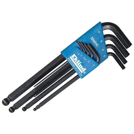 Eklind REK13609 Metric Long Ball End Hex L-Key Set, 9 Piece Eklind - RockBottom Northamptin