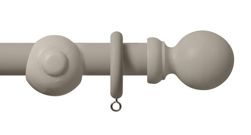 Std Wood 28mm Curtain Pole Grey 160cm