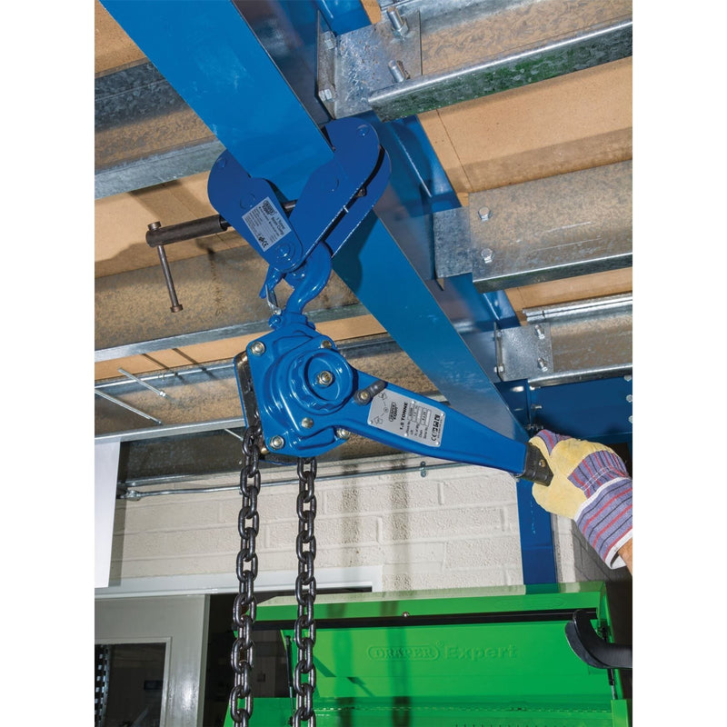 Draper Chain Lever Hoist, 1.5 Tonne 82599 Draper - Town Tools 