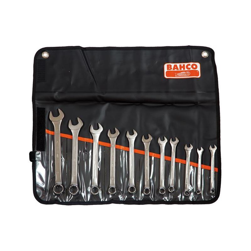 Bahco Chrome Polished Combination Spanner Set, 11 Piece Bahco - RockBottom Northampton