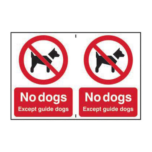 No dogs except guide dogs - CLG (300 x 200mm)