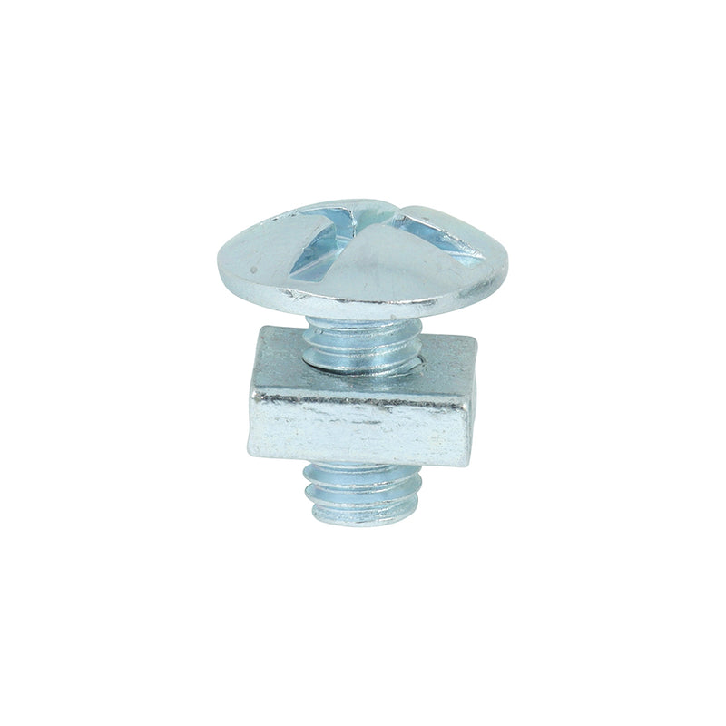 TIMCO Roofing Bolts & Square Nuts Silver - M5 x 12