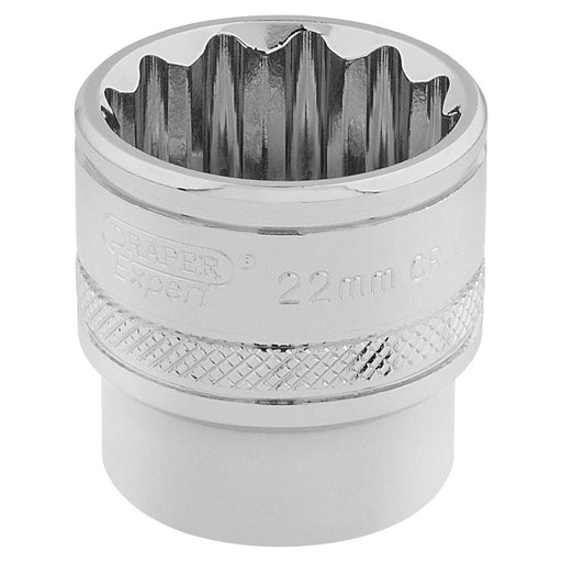 Draper HI-TORQ 12 Point Socket, 3/8" Sq. Dr., 22mm 32800 Draper - Town Tools 