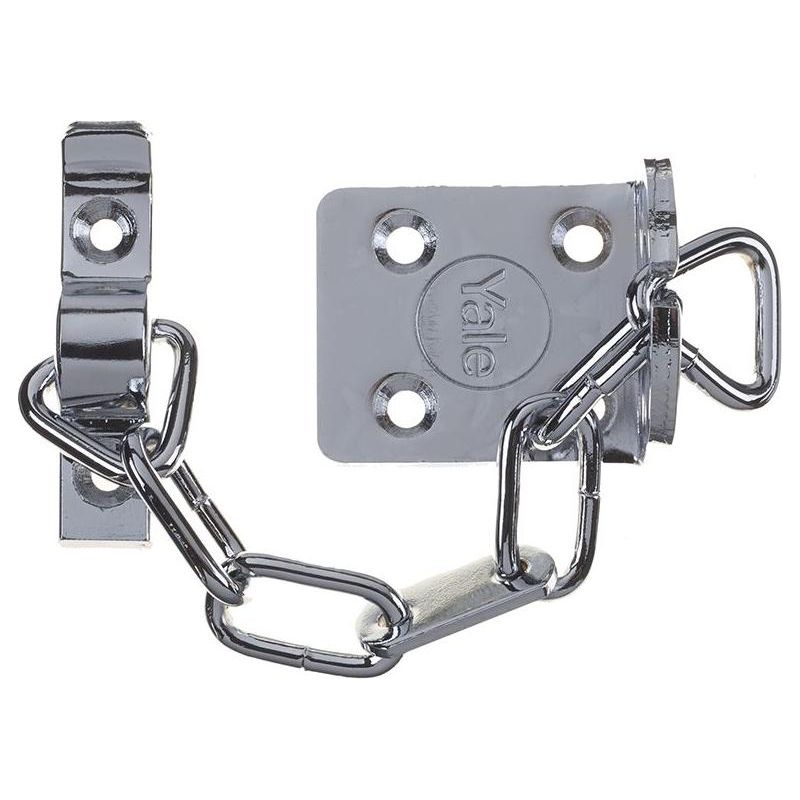 Yale Locks WS6 Security Door Chain - Chrome Finish Yale Locks - RockBottom Northampton