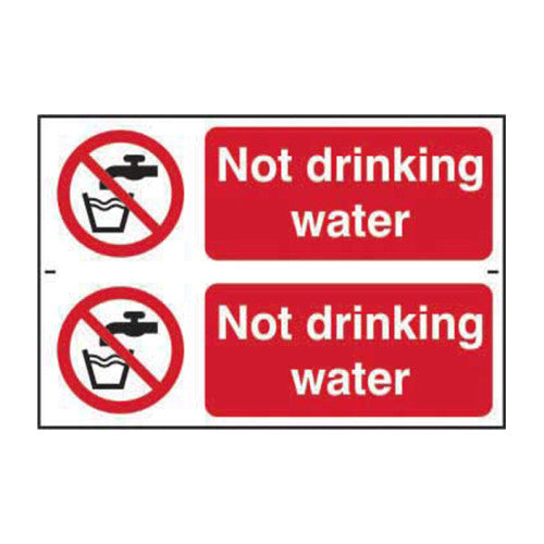 Not drinking water - Self Adhesive PP (300 x 200mm)