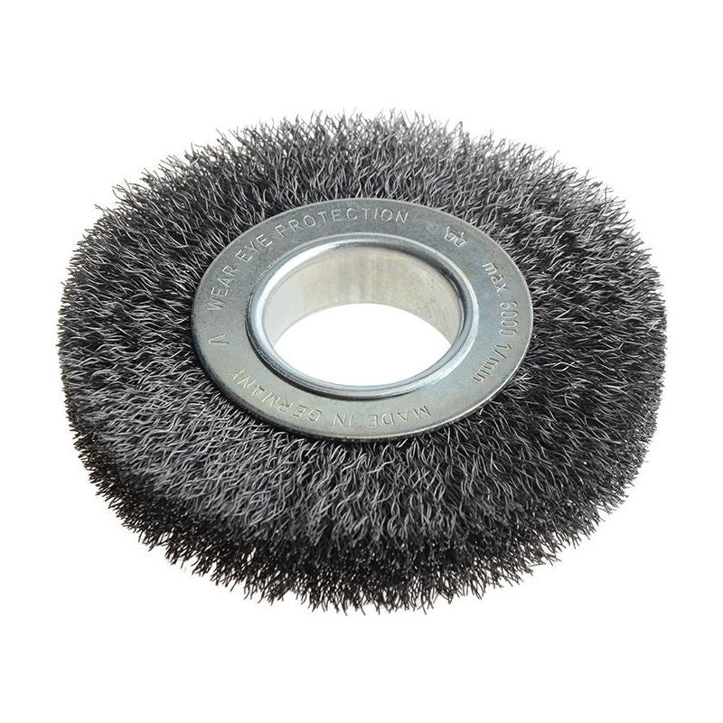 Lessmann Wheel Brush D125mm x W20-22 x 40 Bore Steel Wire 0.30 + Adaptors Set 2 Lessmann - RockBottom Northampton
