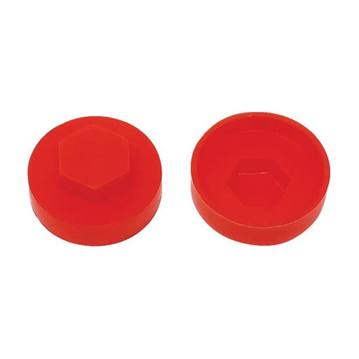 Forgefix TechFast Cover Cap Poppy Red 16mm (Pack 100) ForgeFix - RockBottom Northampton