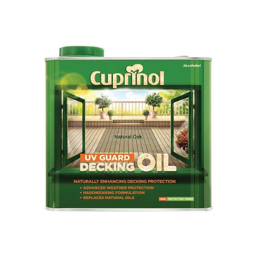 Cuprinol UV Guard Decking Oil Natural Oak 2.5 litre Cuprinol - RockBottom Northampton