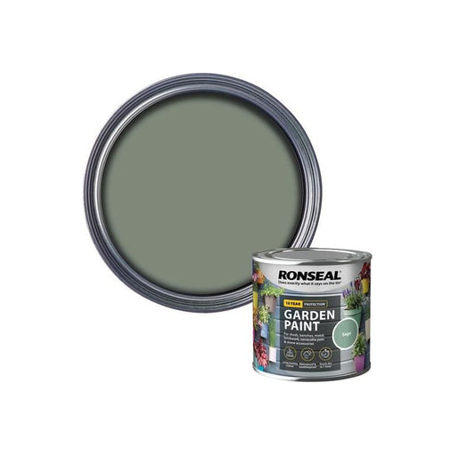 Ronseal Garden Paint Sage 250ml Ronseal - RockBottom Nothampton