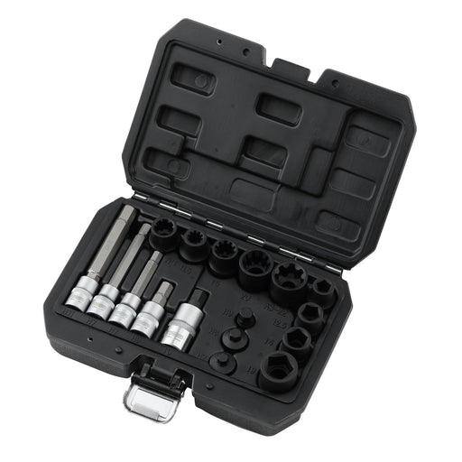 Draper 07114 Brake Caliper Socket and Bit Set (17 Piece)