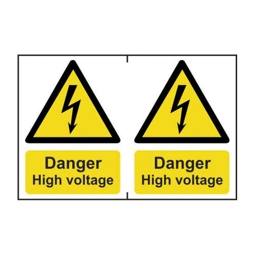 Danger High voltage - Self Adhesive PP (300 x 200mm)