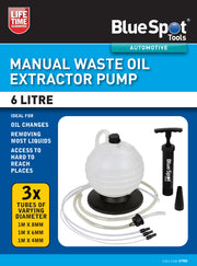 Blue Spot Tools 6L Manual Waste Oil Extractor Fluid Pump