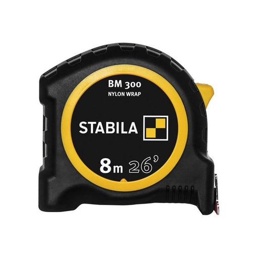 Stabila BM 300 Robust Pocket Tape 8m/26ft (Width 27mm) Stabila - RockBottom Nothampton