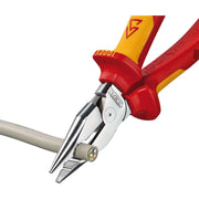 Knipex 08 26 185 SB Needle-Nose Combination Pliers insulated with multi-component grips, VDE-tested chrome-plated 185mm Draper - Town Tools