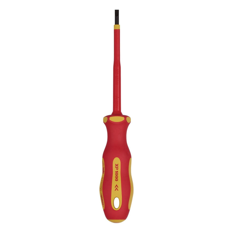 Draper XP1000 VDE Plain Slot Screwdriver, 4.0 x 100mm 64414 Draper - Town Tools 