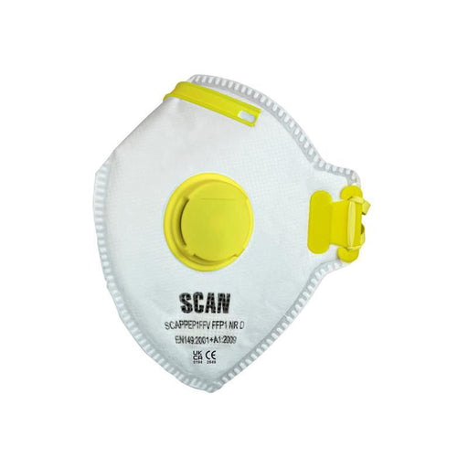 Scan Fold Flat Valved Disposable Mask FFP1 (Pack of 10) Scan - RockBottom Nothampton