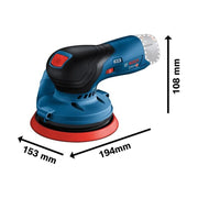 Bosch GEX 12V-125 Professional Random Orbital Sander 12V Bare Unit Bosch - RockBottom Northampton