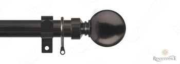 Ext 28 Curtain Pole Black Nickel 120-210cm