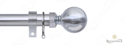 Ext 28 Curtain Pole Polished Chrome 120-210cm