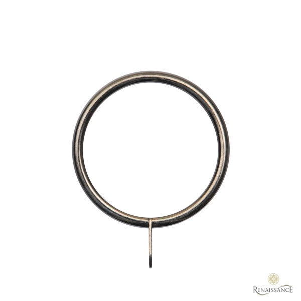 Ext 28 Curtain Pole Rings Black Nickel