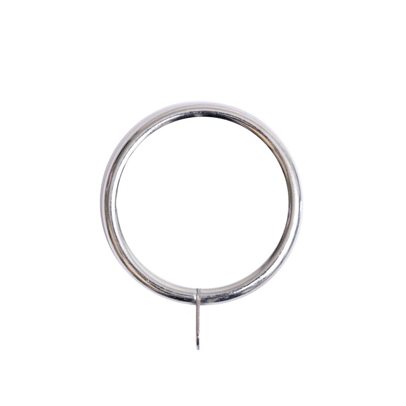 Ext 28 Curtain Pole Rings Polished Chrome