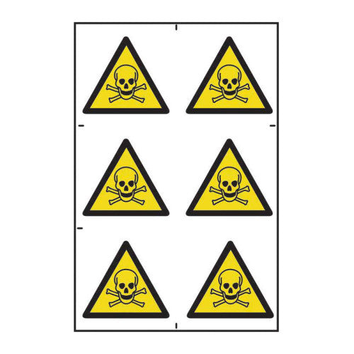 Danger of Death symbols - Self Adhesive PP (200 x 300mm)