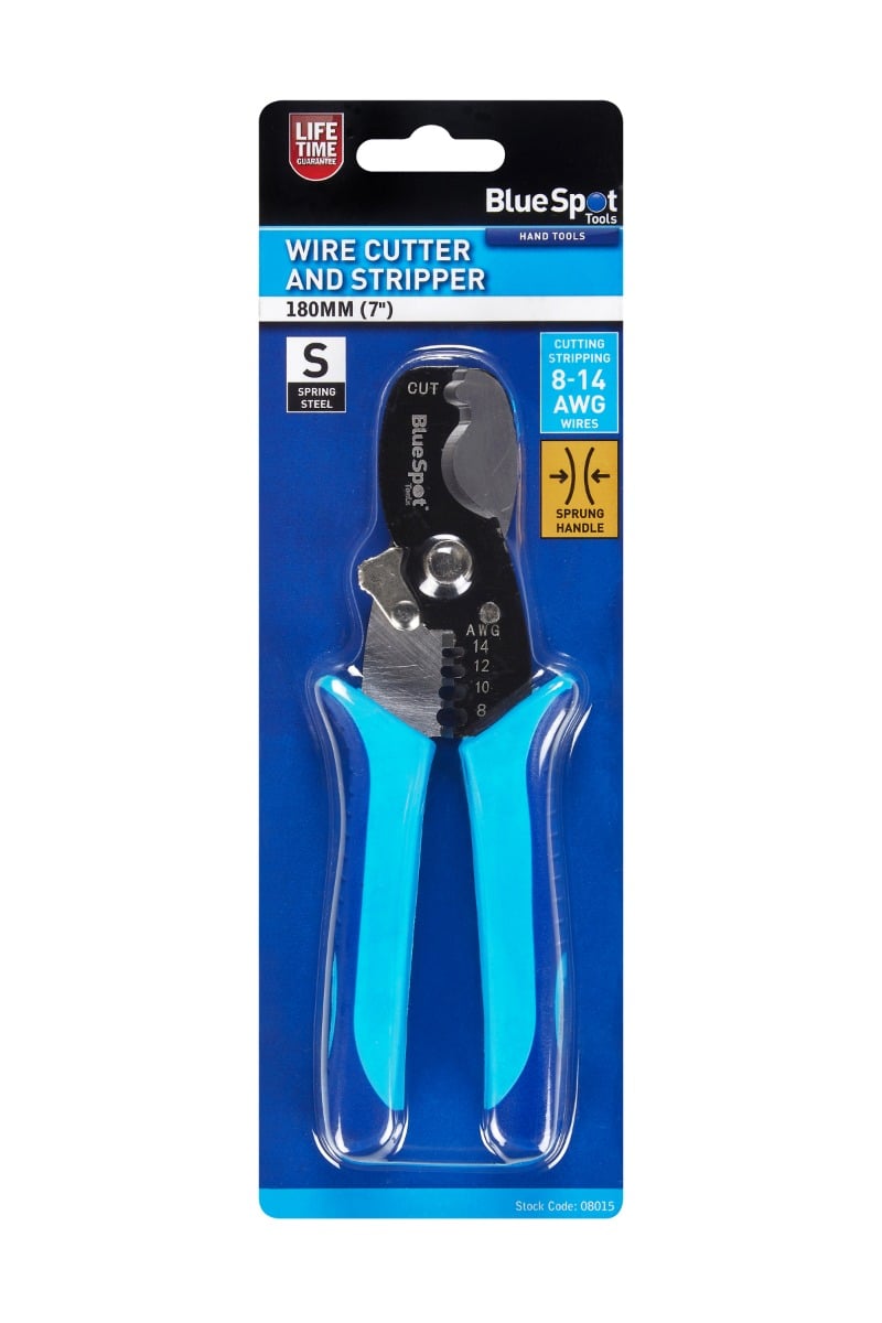Blue Spot Tools 180mm (7") Wire Cutter And Stripper