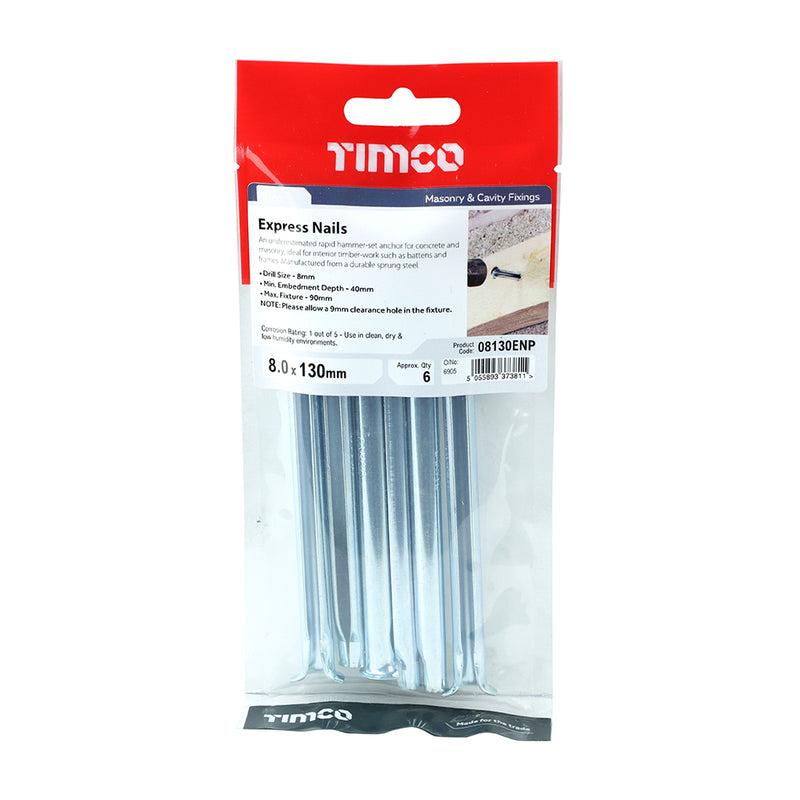 TIMCO Express Nails Silver — Trade Pack