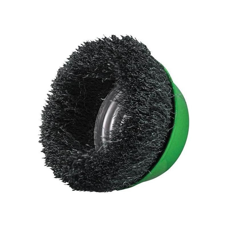 Faithfull Wire Cup Brush 100mm M14x2, 0.30mm Stainless Steel Wire Faithfull - RockBottom Northampton