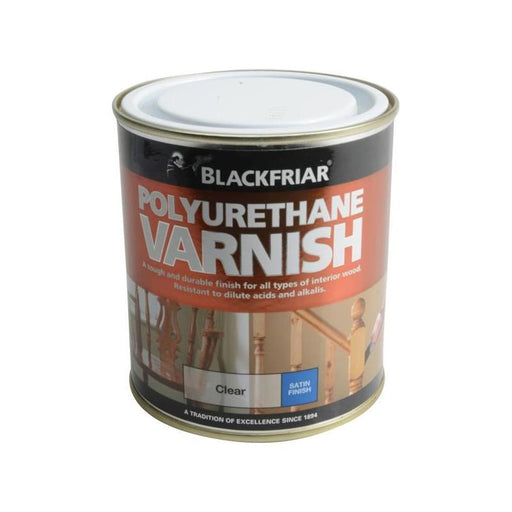 Blackfriar Polyurethane Varnish P100 Clear Satin 500ml Blackfriar - RockBottom Northampton
