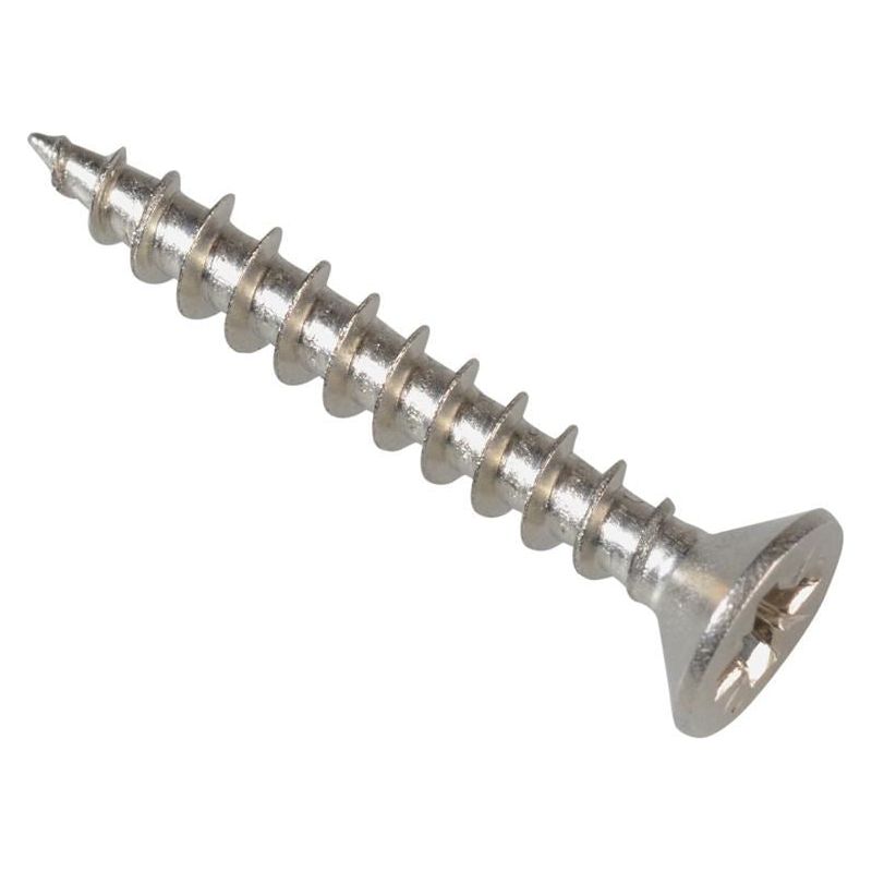 Forgefix Multi-Purpose Pozi Compatible Screw CSK ST S/Steel 3.5 x 25mm Box 200 ForgeFix - RockBottom Northampton