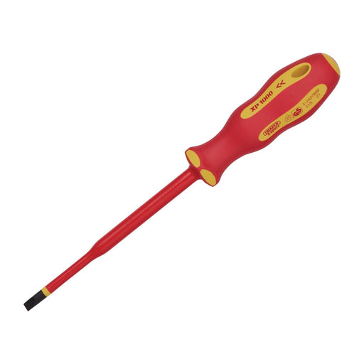 Draper XP1000 VDE Slimline Plain Slot Screwdriver, 5.5 x 125mm 02161 Draper - Town Tools 